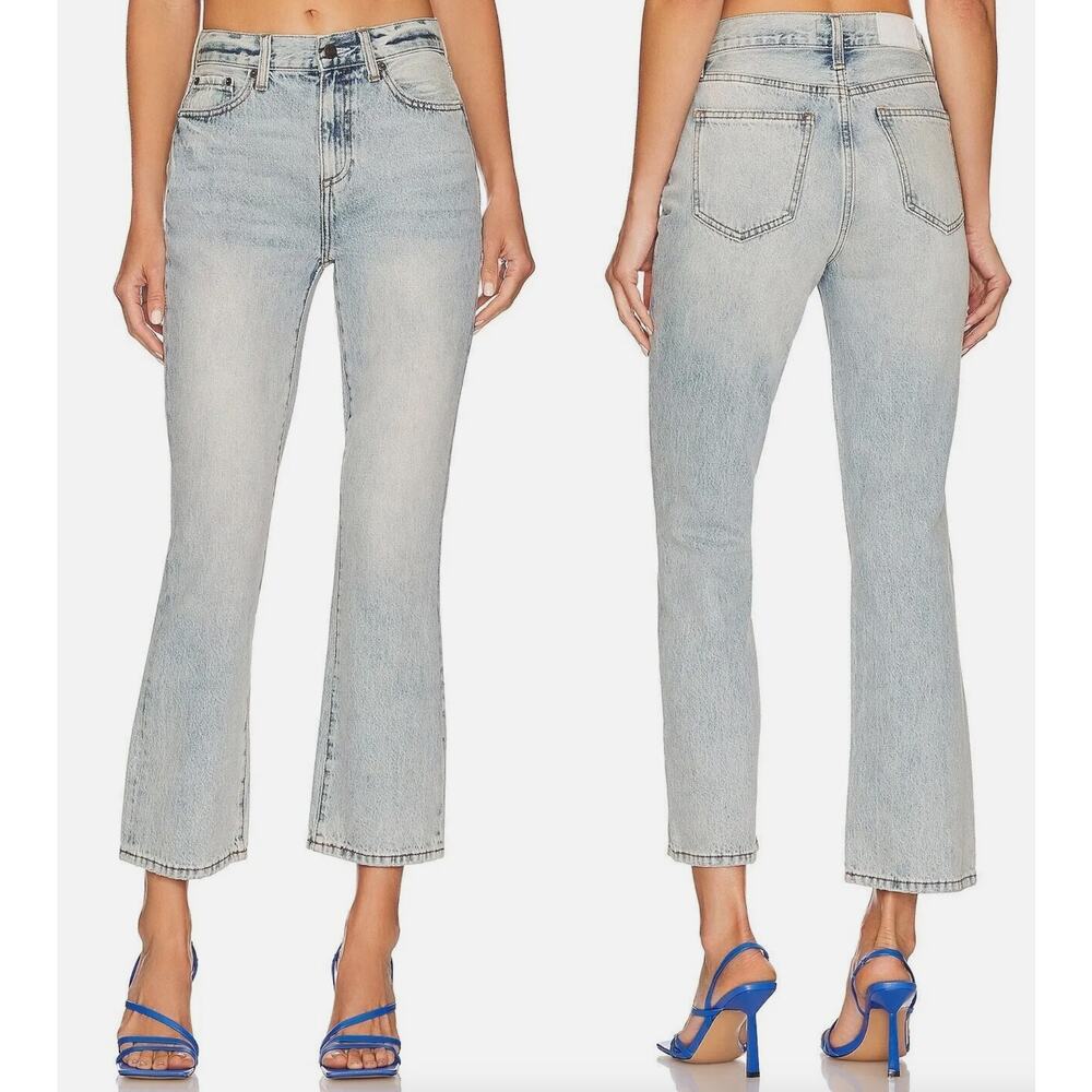 NWT Pistola Lennon High Rise Cropped Boot Cut St Tropez Light Wash US 25